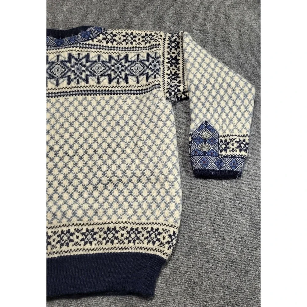 Vintage 90s Dale Of Norway Cardigan Knitted Wool Sweater Men's Size X-Large - Picture 9 of 13